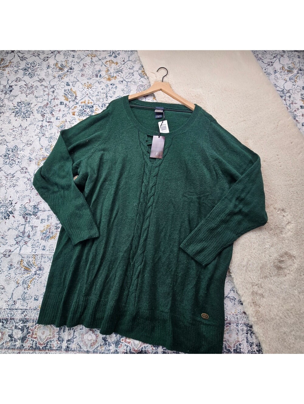 Torrid Outlander GreenCable Knit Tunic Sweater 5 NWT
